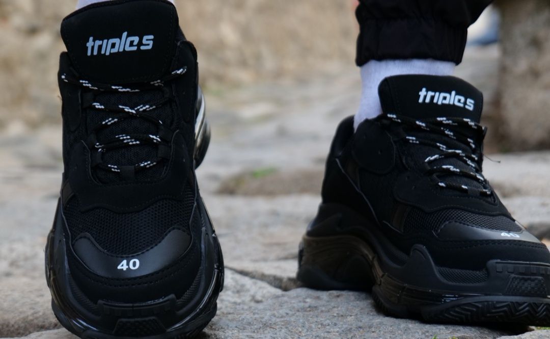 Balenciaga Triple S – Черни дамски маратонки