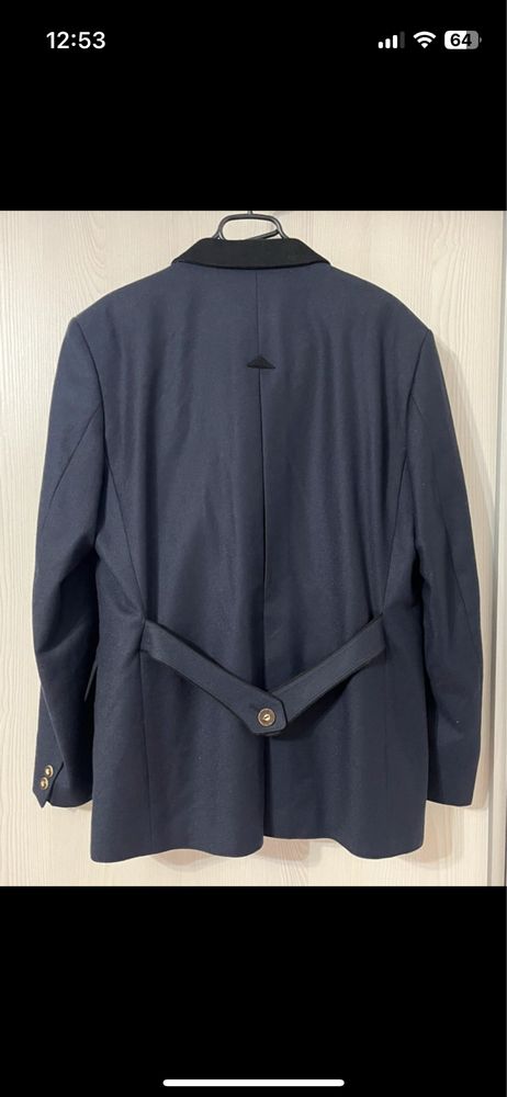 Costum, doua piese, stil bavarez, bleumarin