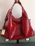 Голяма чанта Furla в цвят бордо тип торба