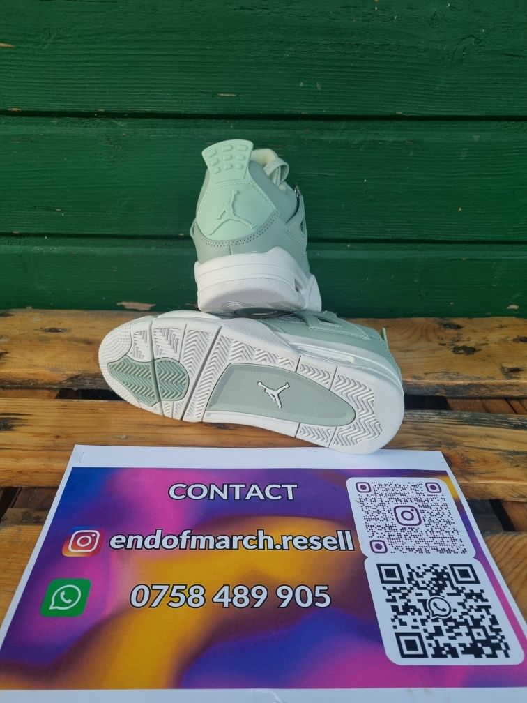 Nike Jordan 4 Seafoam / Lime