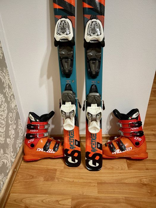Schiuri copii 100 cm volkl cu clapari skiuri set