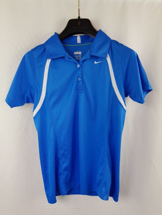 Tricou dama polo sport Nike albastru marimea M dar merge la S U5