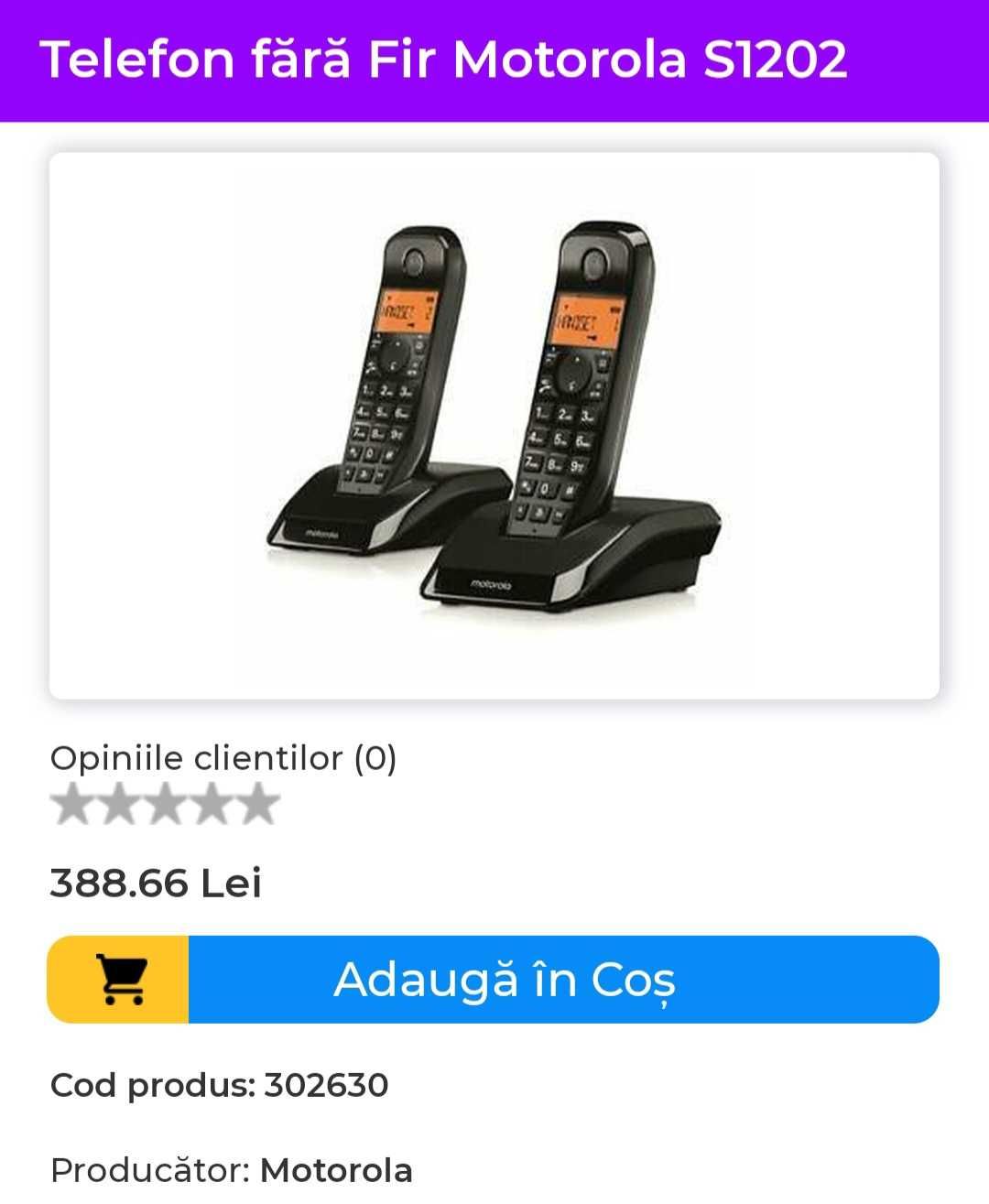 Telefon fără fir motorola