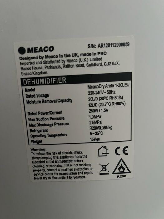 Vand dezumidificator