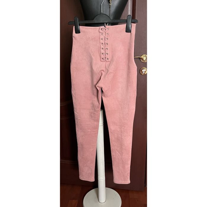 Pantaloni leggings roz