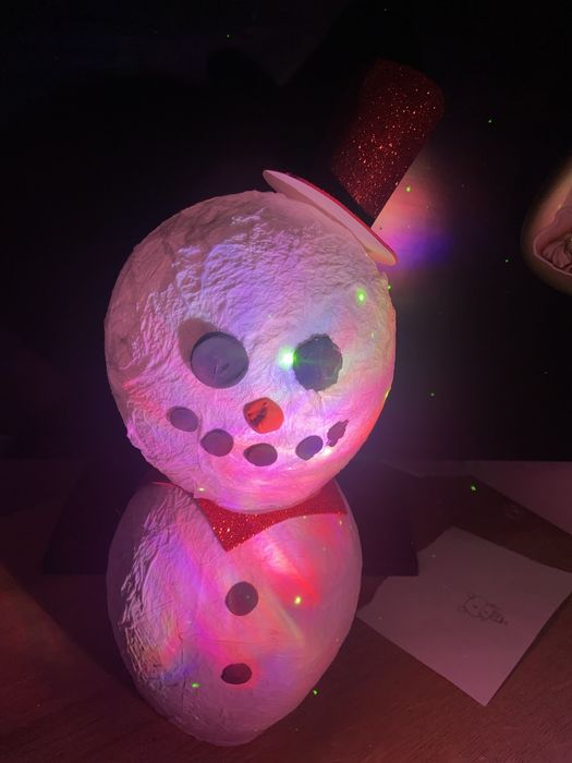 снеговик своими руками.