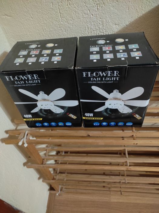 Candelabru cu ventilator si telecomanda