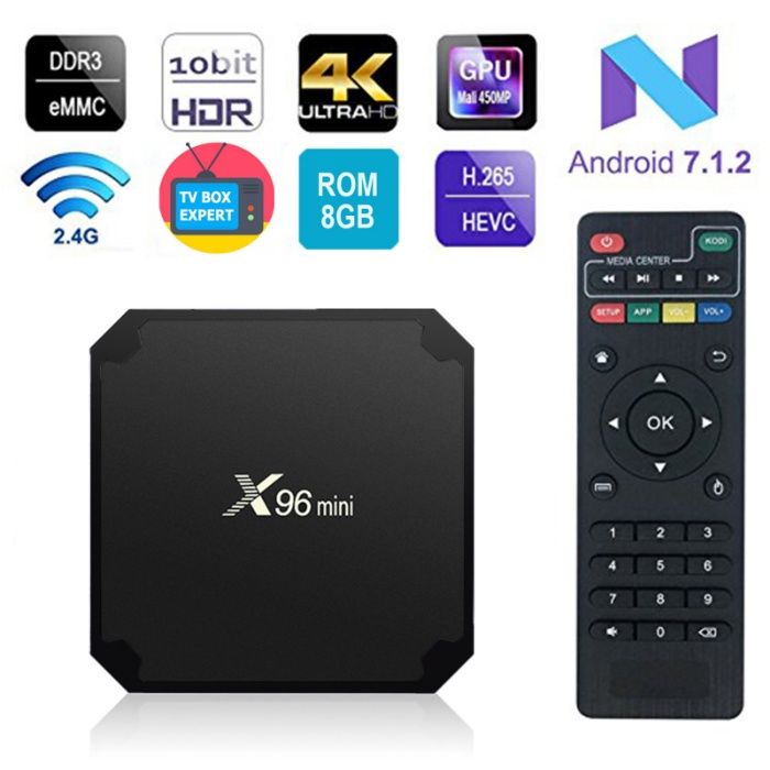 IPTV mini PC X96 ТВ Бокс WI-FI 4K Smart TV Box, Android, поправка:69лв