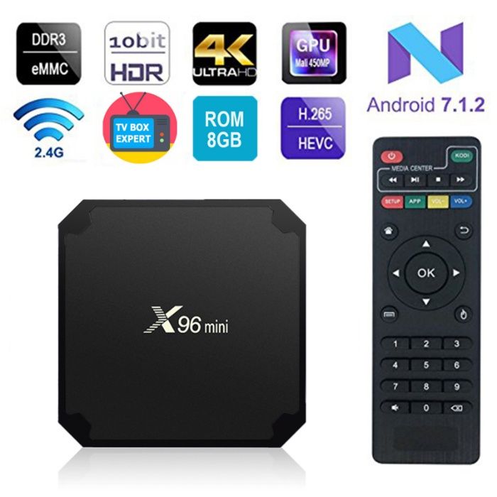 IPTV mini PC X96 ТВ Бокс WI-FI 4K Smart TV Box, Android, поправка:59лв