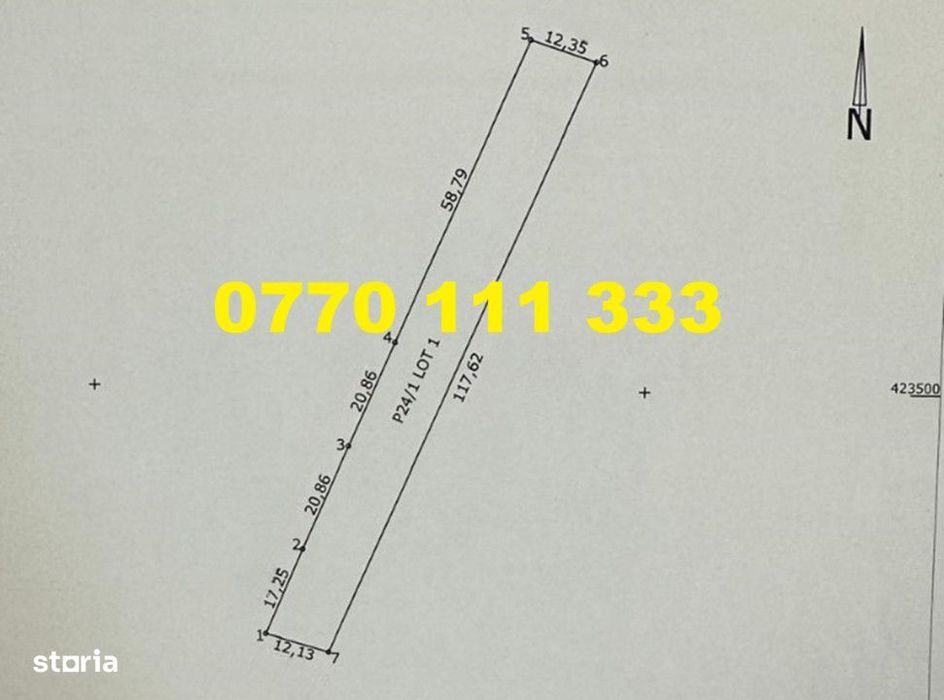 Teren 2900 mp in Cazasu.
