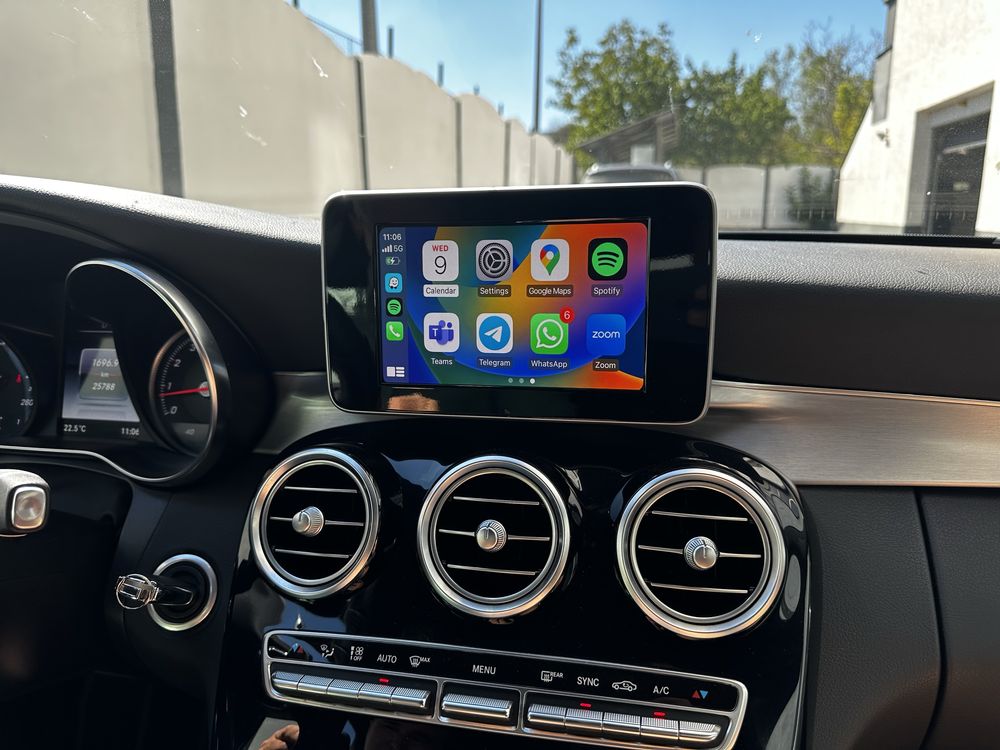 Activare Apple Carplay Android Auto Mercedes C Class w205 & GLC x253