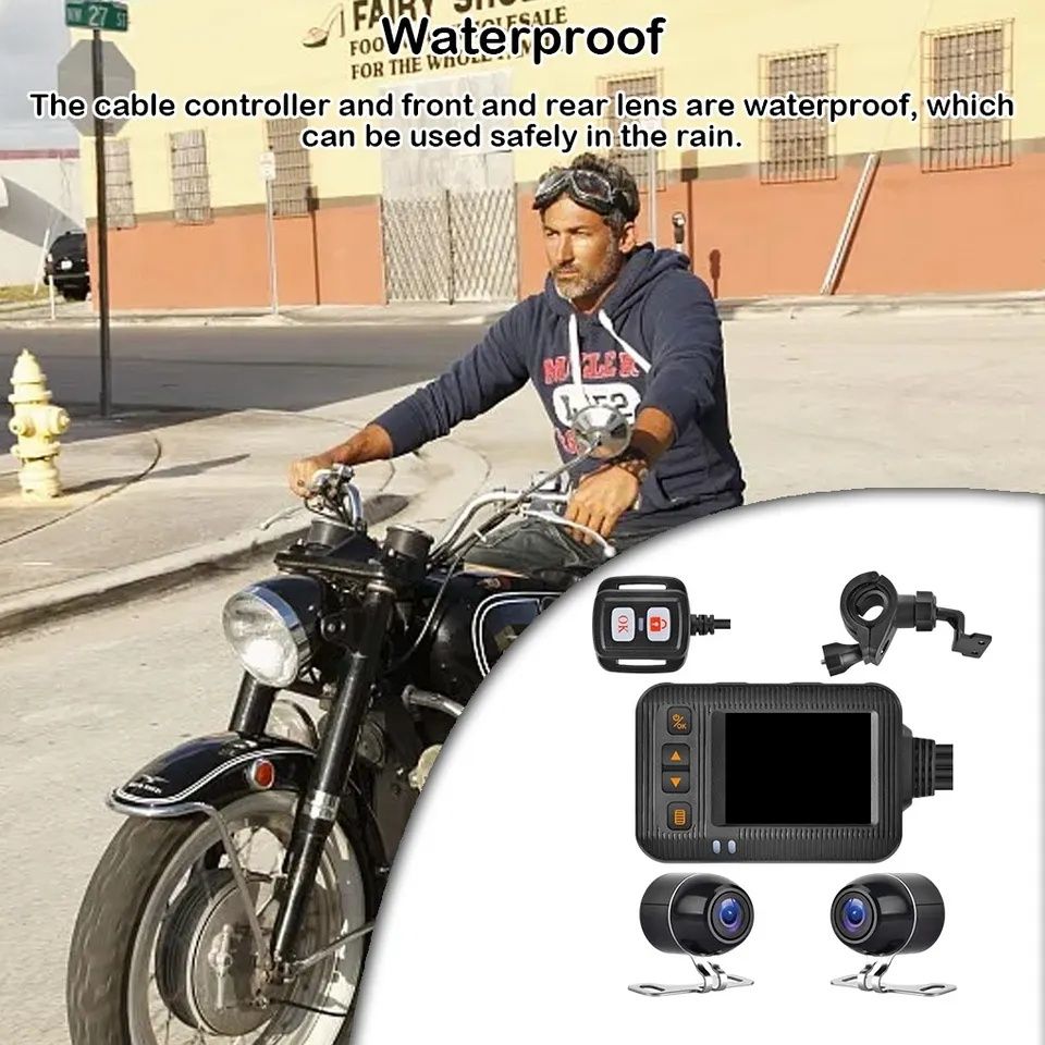 Регистратор для мотоциклов и скутеров, мото видеорегистратор, moto rec