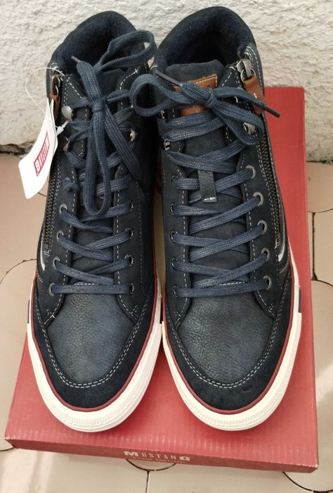 Sneaker/Ghete piele MUSTANG, masura 43, noi, cu etichete