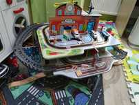 Playtive детска дървена писта Xxl train station playset