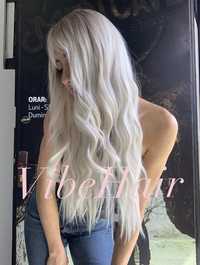 Perucă blond platinat