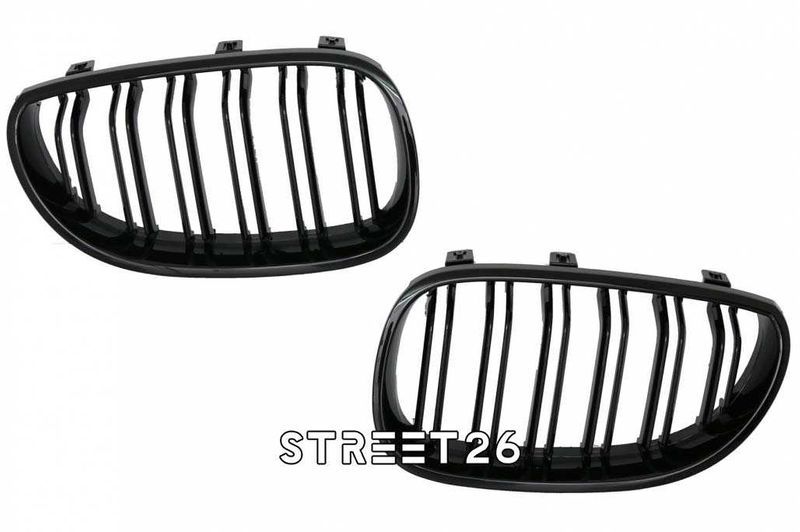 Grile duble M BMW Seria 5 E60 / E61 (2003-2009) negru lucios