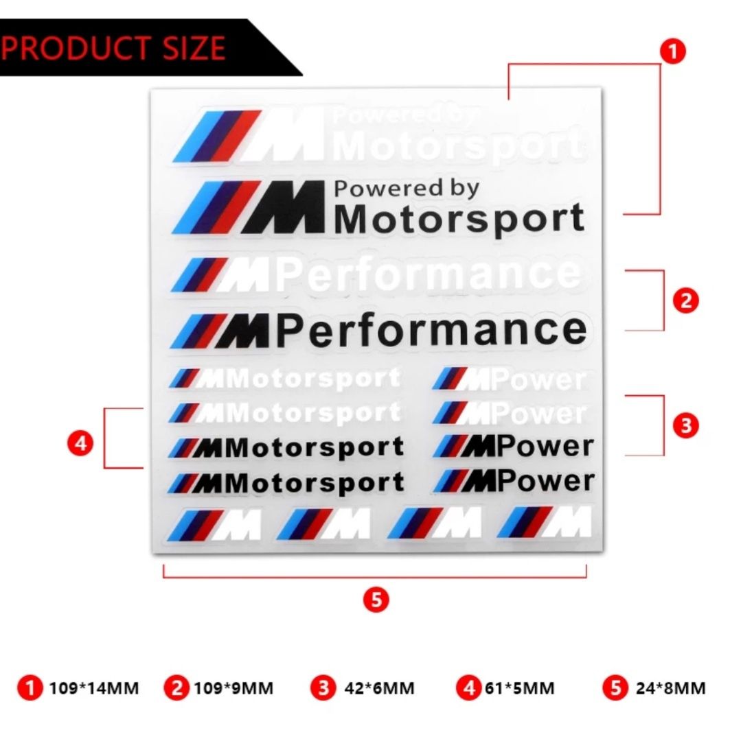 Set-16-Stickere-Bmw-M-Performance-Power-Motorsport-Seria-1-3-4-5-6-7