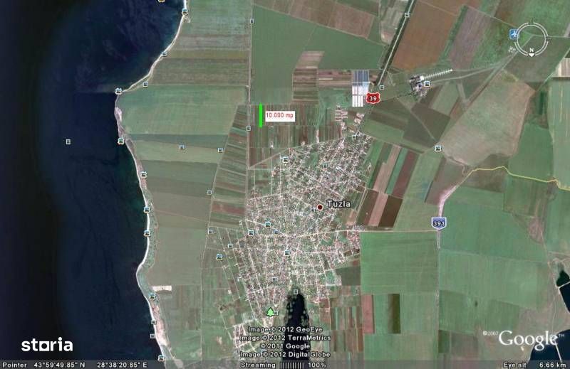 Exclusiv ! TUZLA - teren 10.000 mp cu deschidere 37 mp (Cod E8)
