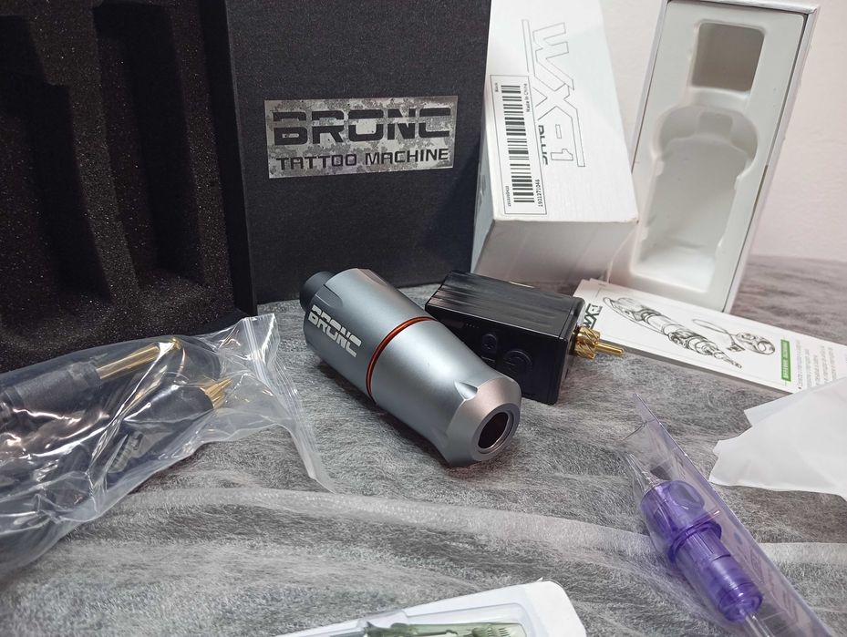 NOU - un clasic. Aparat de tatuat Bronc V9, motor elvețian + baterie