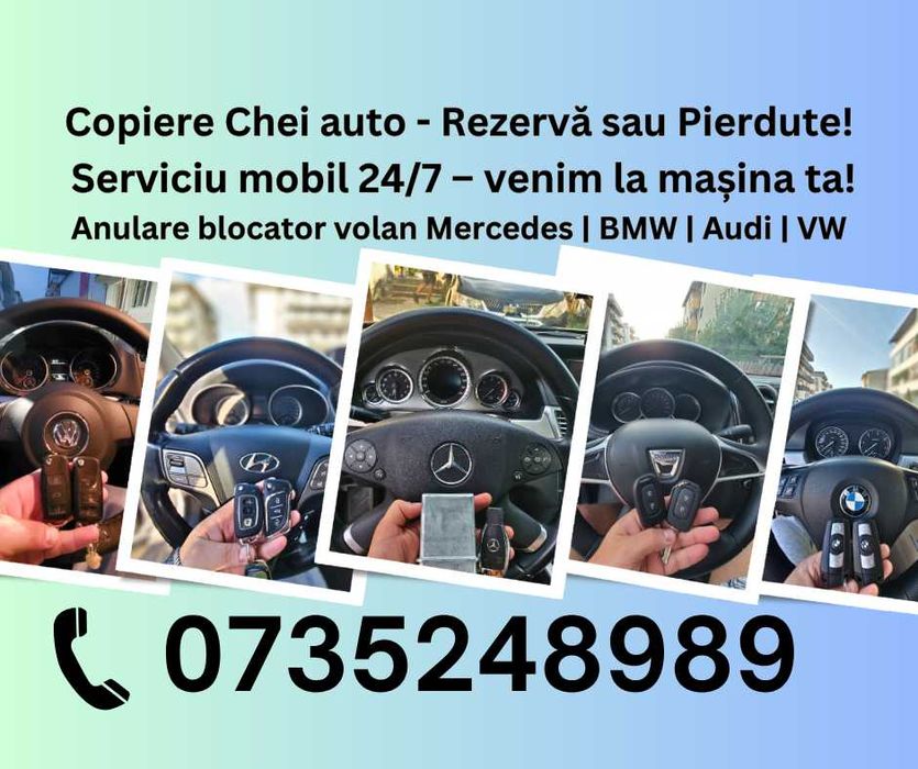 Copiere chei auto complete la domiciliu – Chei Rezervă / Pierdute 24/7