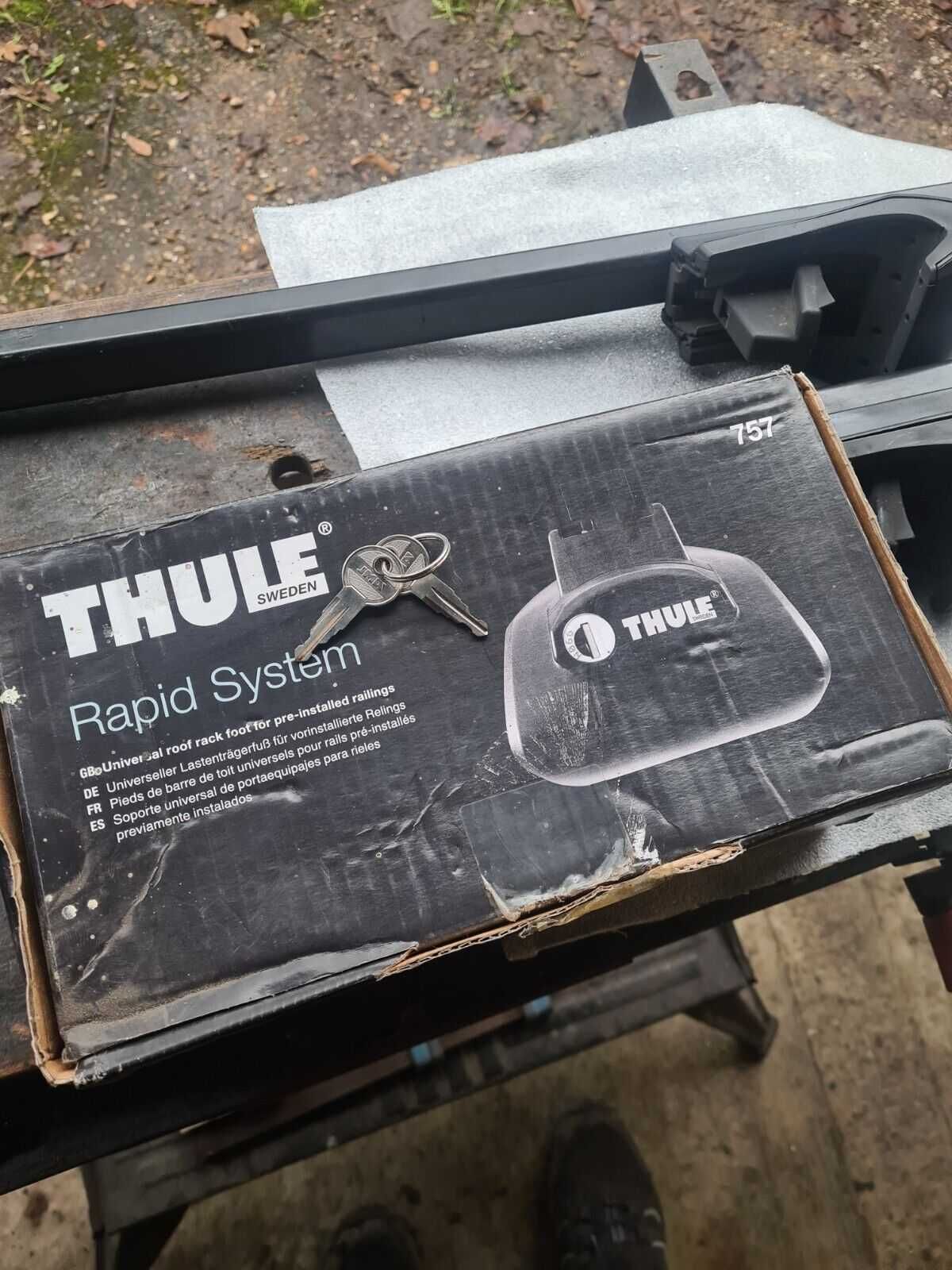 Thule 757 багажник, напречни греди , рейки