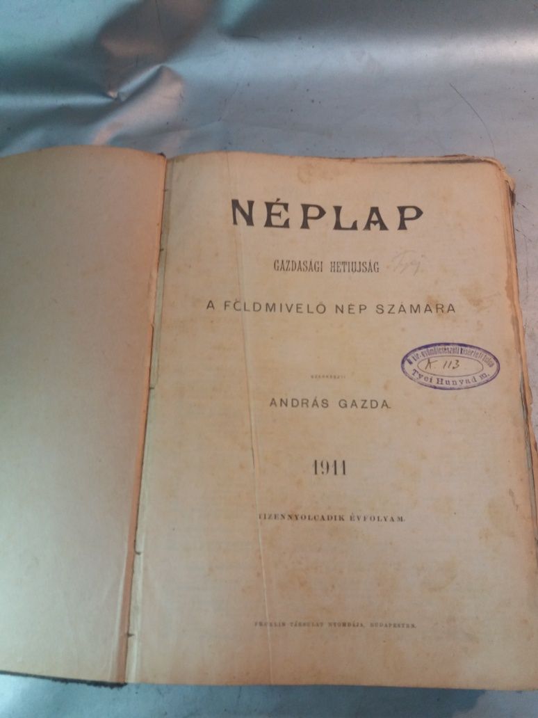 Carte veche din 1911 original de colecție Neplap