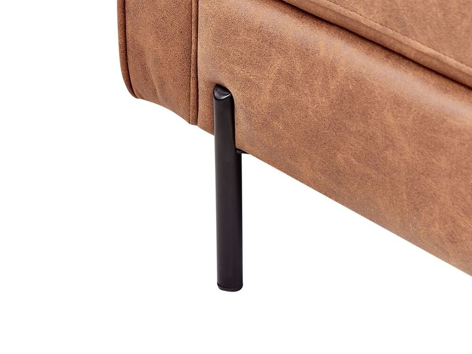 PROMOTIE! NOU Șezlong dreapta "REBAIS", piele ecologică, maro