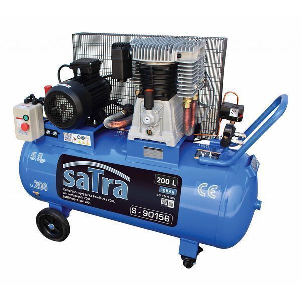 Въздушен компресор 200 л 5.5cp 380v satra
