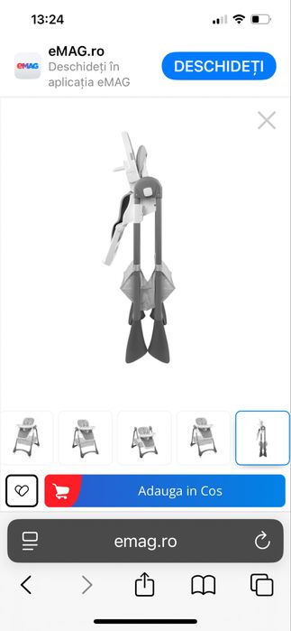 Vand scaun masa bebe Tulano, pliabil, impermeabil.