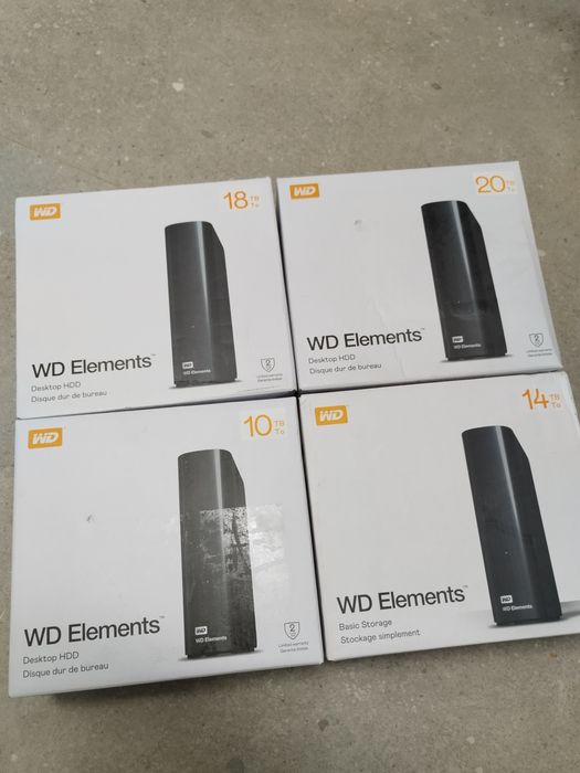 Hard Disk Extern SIGILAT, HDD WD Elements 10TB/14TB