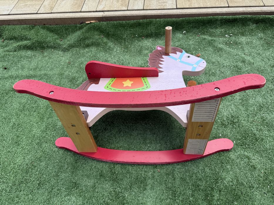 Calut din lemn pentru copii/ balansoar copii