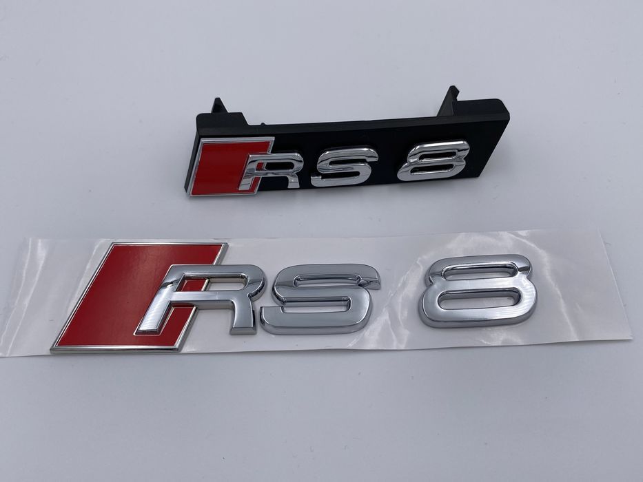 Set Embleme Audi RS8 crom
