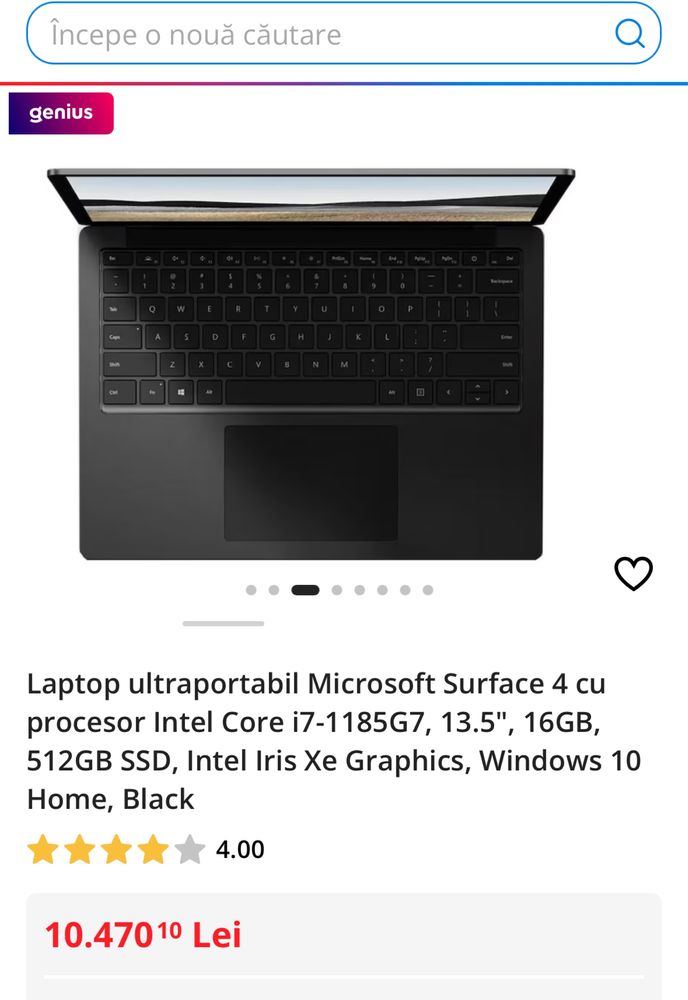 Microsoft Surface laptop4, TOUCHSCREEN Intel I7,512gb.16gb Ram,SIGILAT