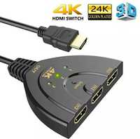 Переходник 4K Ultra HD, концентратор, адаптер, HDMI, разветвитель