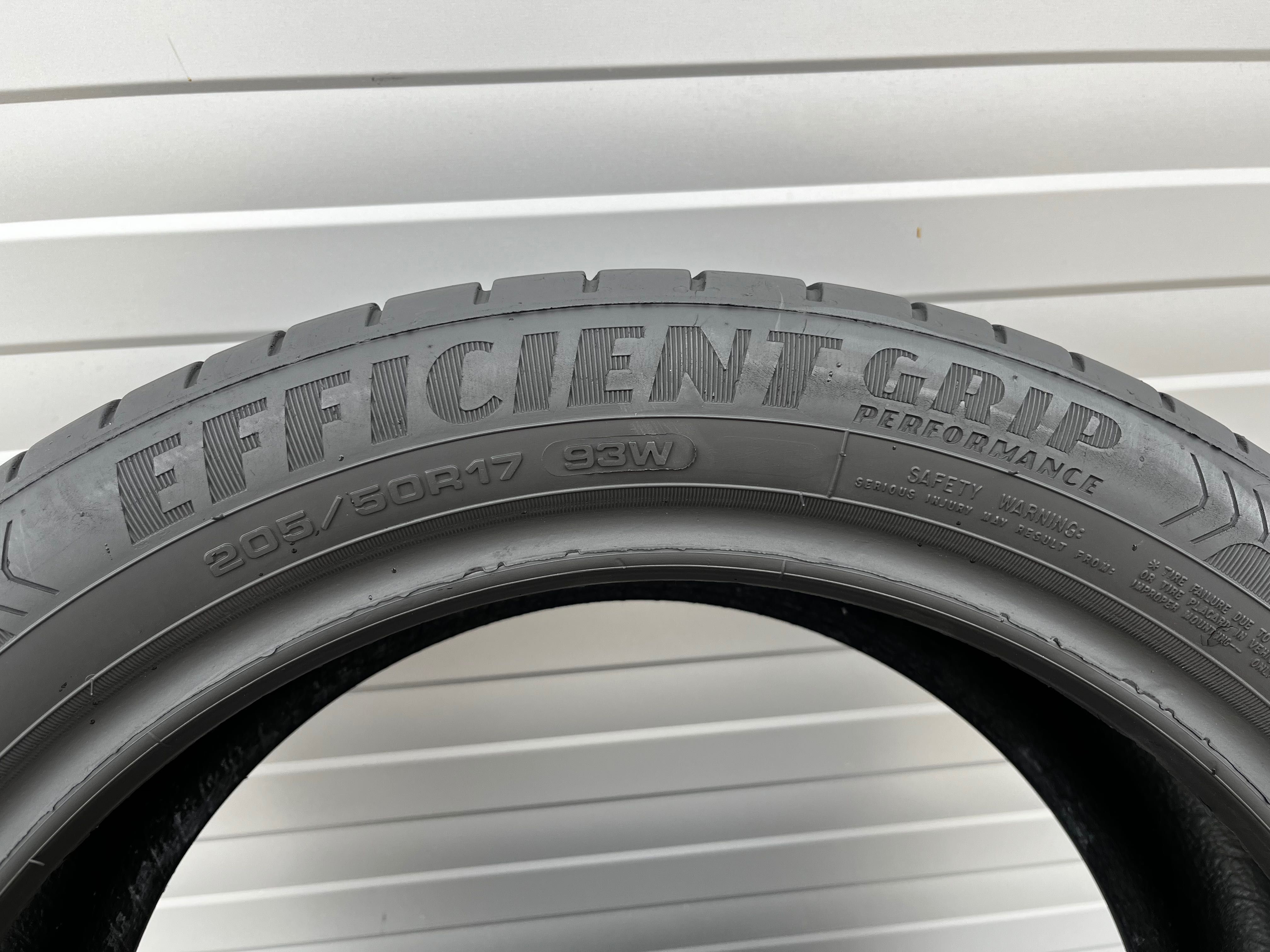 2бр Летни гуми 205/50/17/ Goodyear Eficient Grip/dot4215г/6 мм Грайпфе