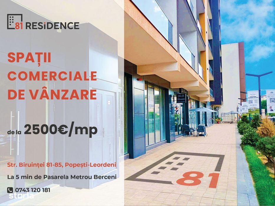 Spațiu comercial pentru pizzerie, magazin de articole de copii