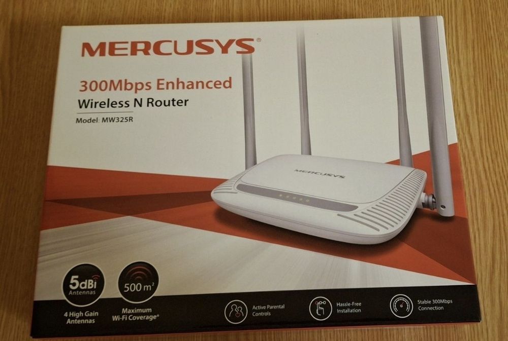 Router Mercusys model MW325R 4 antene
