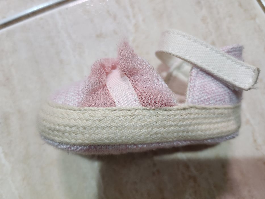 Pantofi Mayoral, de fetita, roz cu dantela