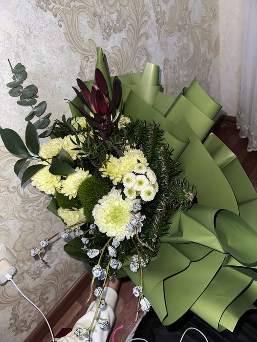 Микс цветы, шикарная композиция