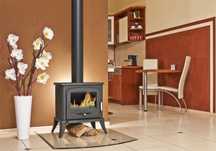 Soba pe lemne din fonta -7kw-tip semineu