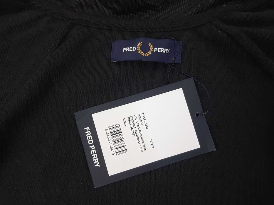 Fred Perry Contrast Tape - Оригинално мъжко горнище размер L