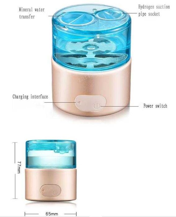 Водородна Бутилка за Алкална Вода Йон Генератор Кислородно Вдишване