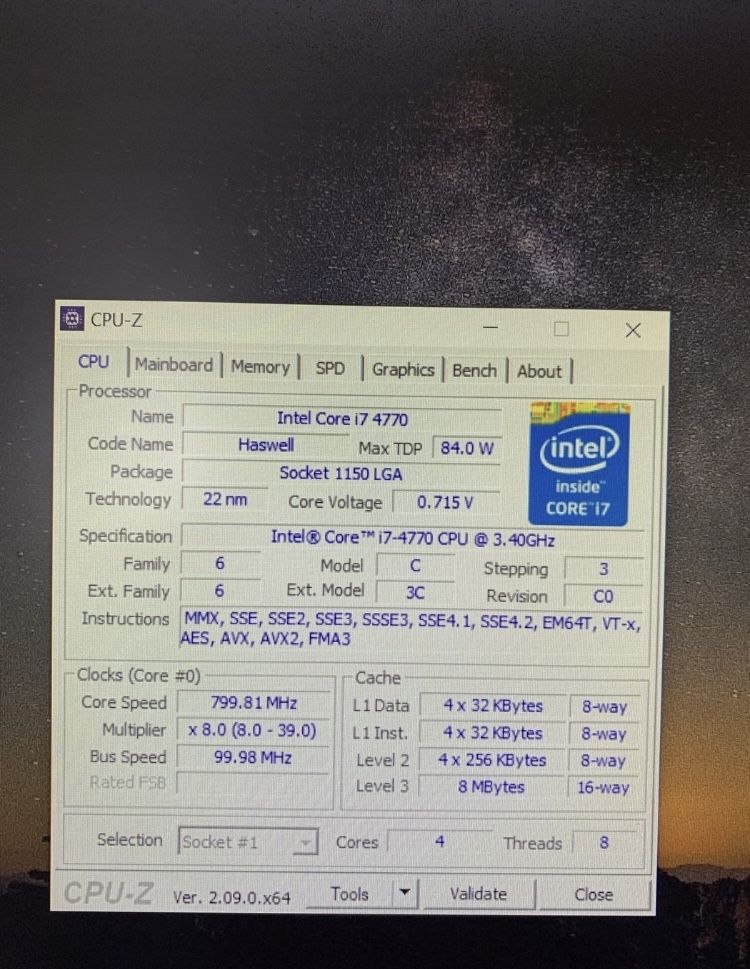 Компьютер Core i7 4770, 16 GB DDR3, 500GB HDD