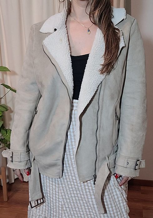 Якета с каракул H&M oversized M