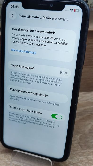 iPhone 11 Black 128Gb Sanatate Baterie 90%
