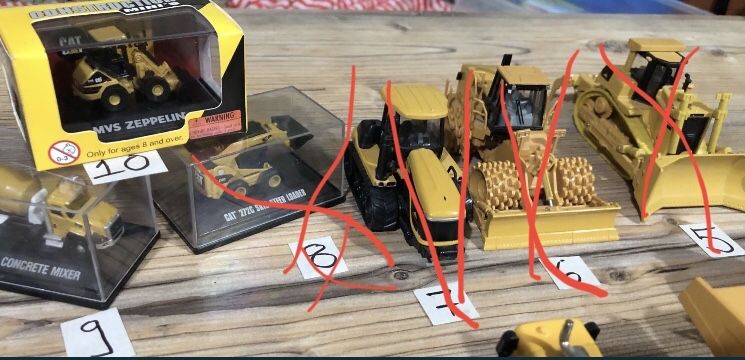 Макети на строителни машини различни мащаби