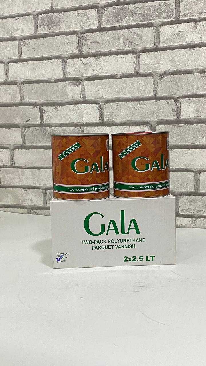 Паркетный лак GALA - 2к Полиуретановый глянцевый, сатиновый, матовый