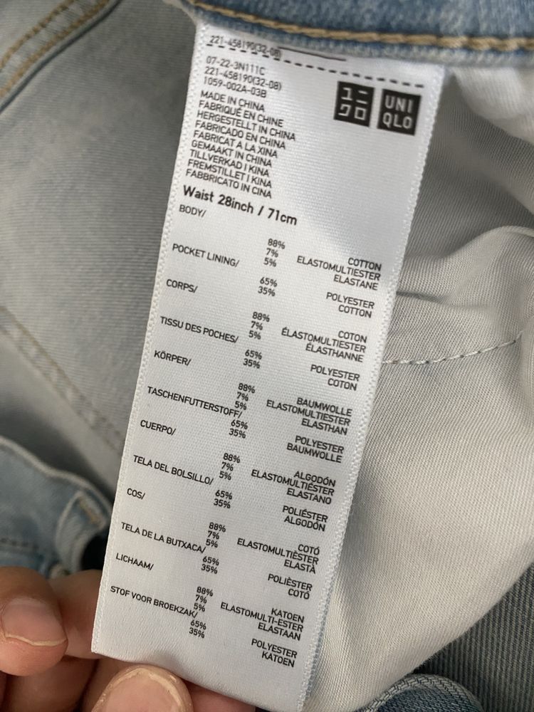 Джинсы uniqlo