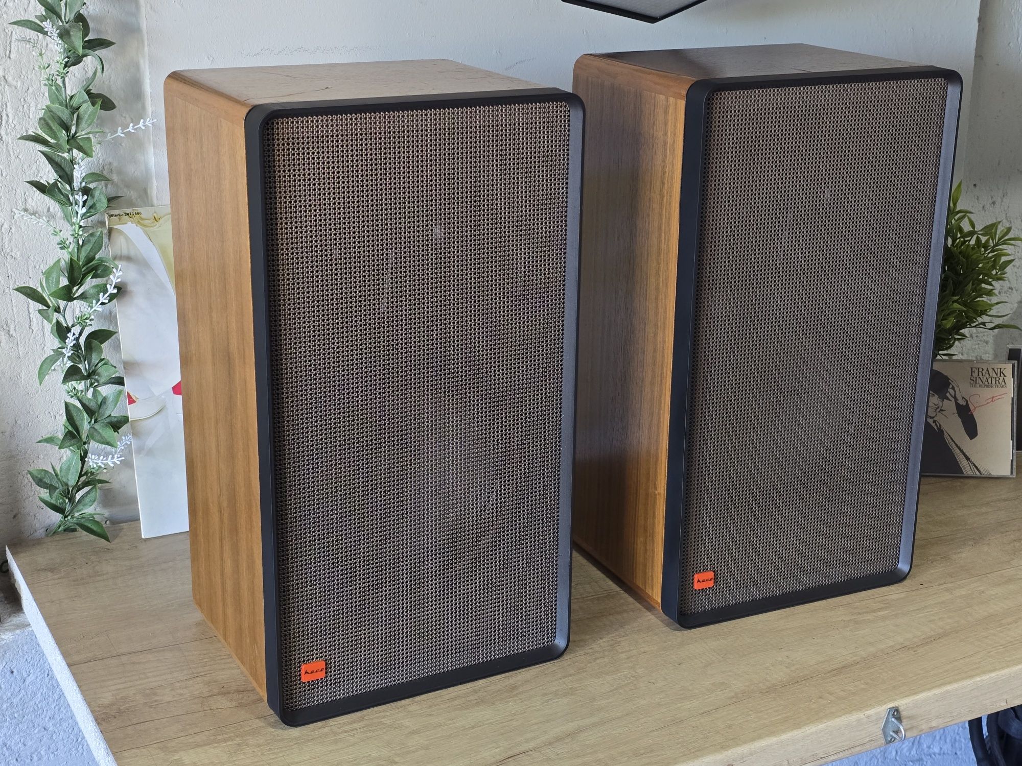 Boxe pasive HECO VA-580, hifi audio vintage, 3 cai, compresie