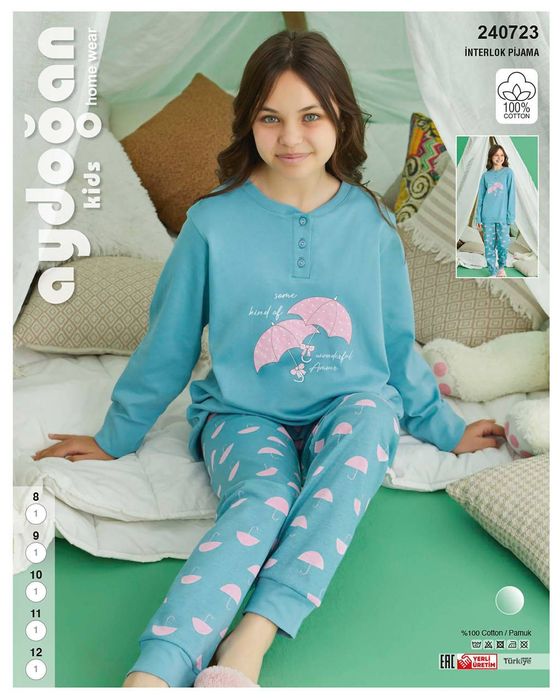 Pijama Turkiya maxsuloti 100% paxta matosi